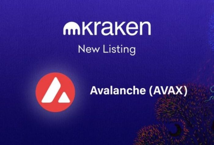 avalanche avax auf kraken gelistet news